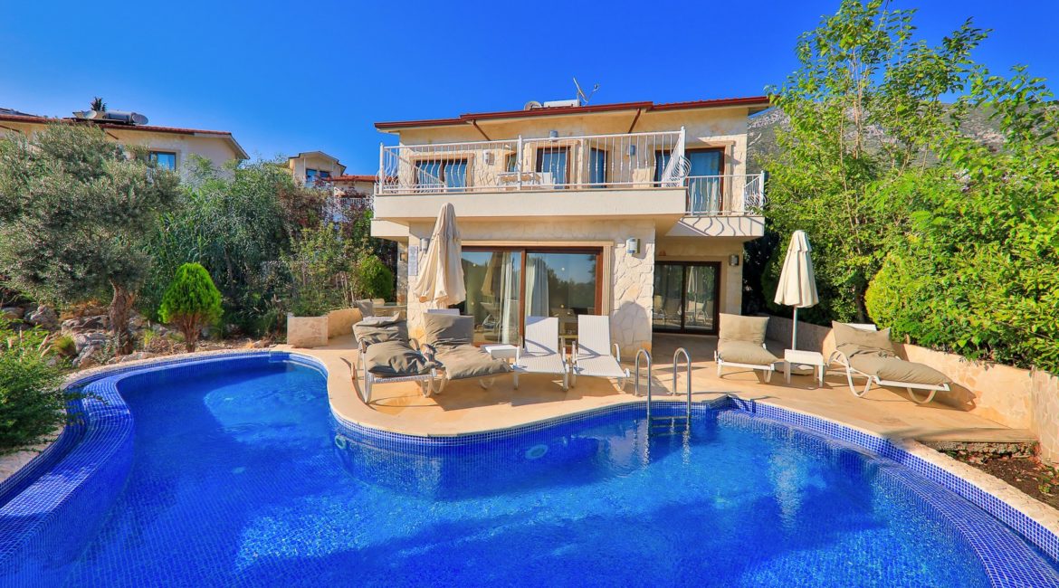 Villa Aphrodite with kidney shaped pool