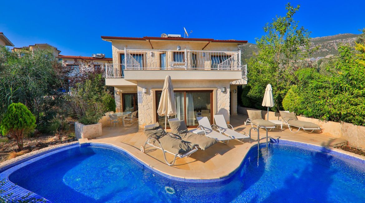 Villa Aphrodite with kidney shaped pool