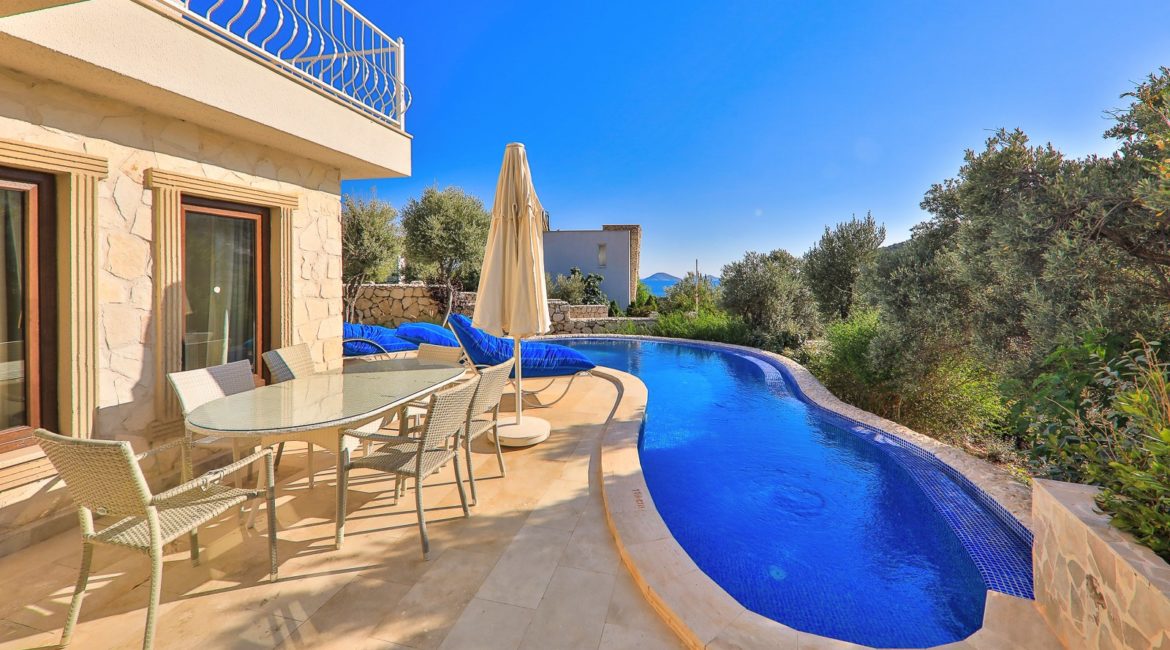 Villa Athena pool and terrace