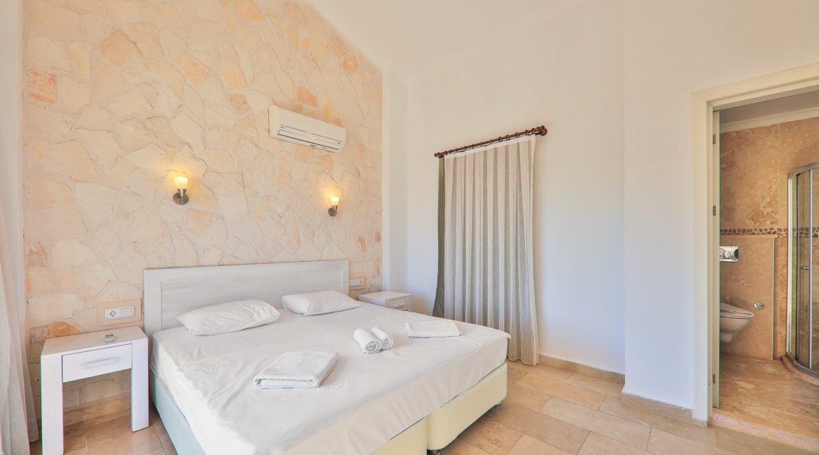 One of the bedrooms at Villa Athena