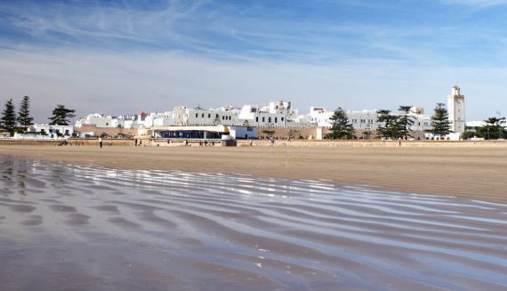 The huge beach at Essaouira