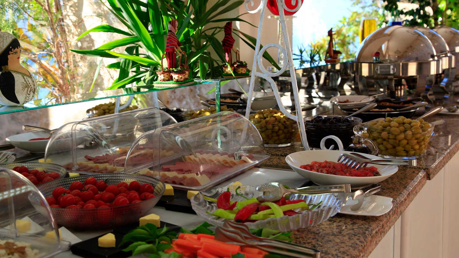 Breakfast spread at the Likya Residence