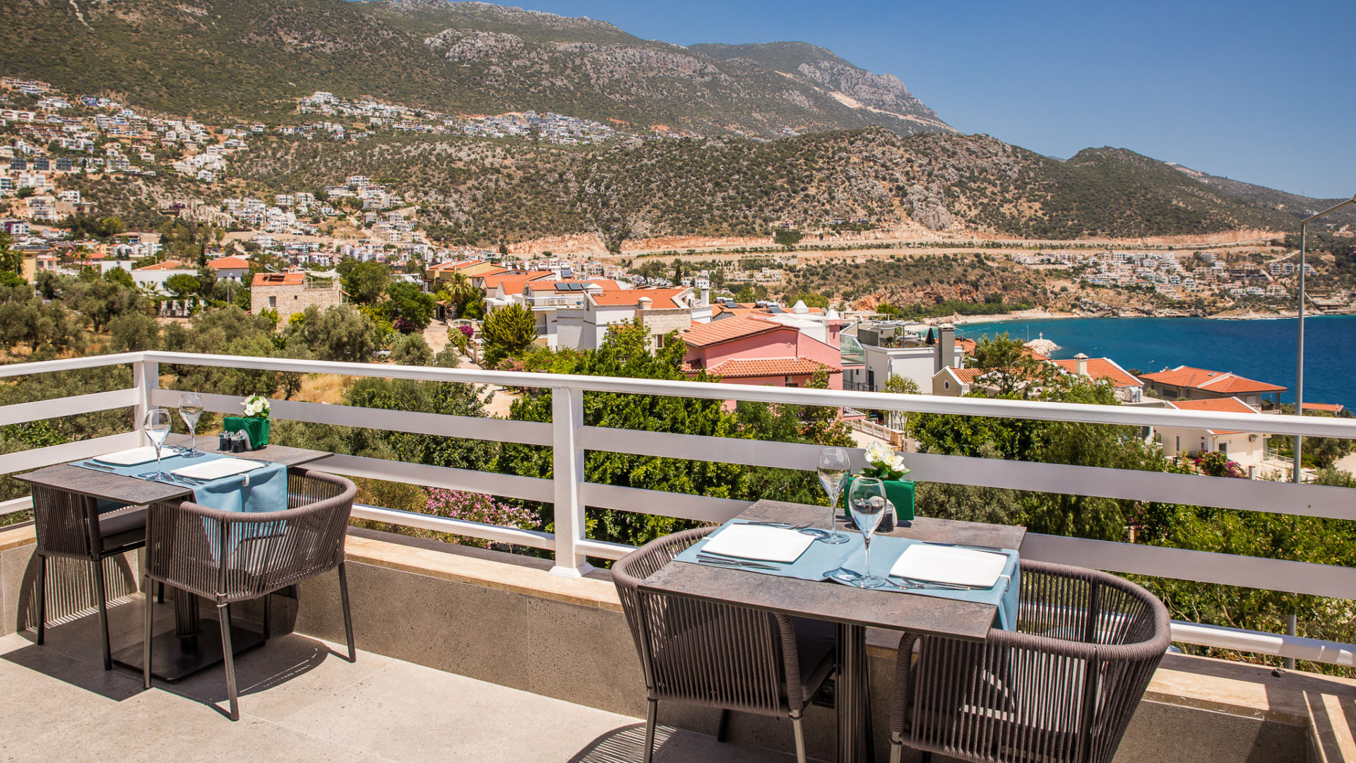 Sea view from terrace restaurant