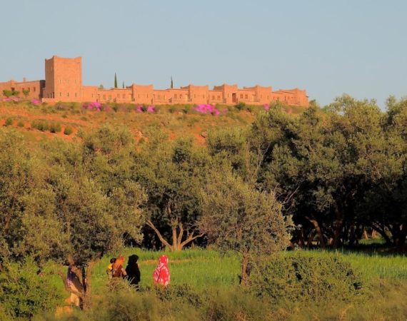 View of Kasbah Angour from the local village