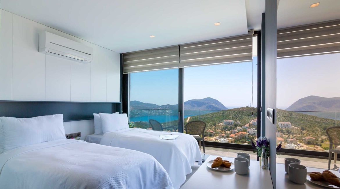 Villa Panorama twin room with sea views