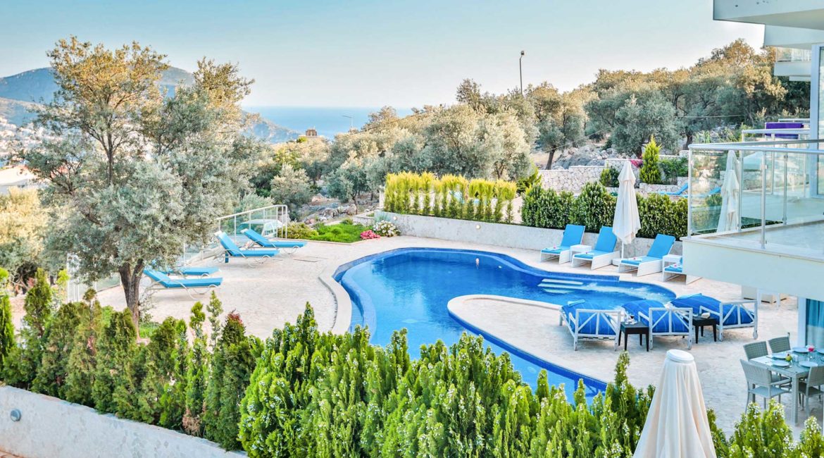 Villa Tzia's pool and terrace