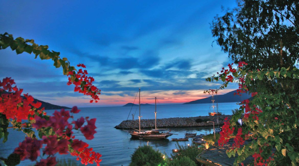 Sunset in Kalkan harbour