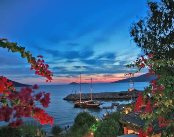Sunset in Kalkan harbour