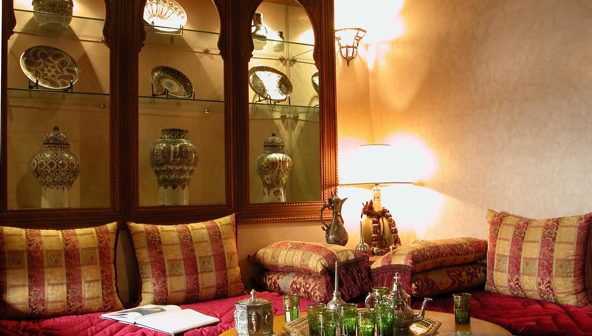 Salon at the Riad Kniza