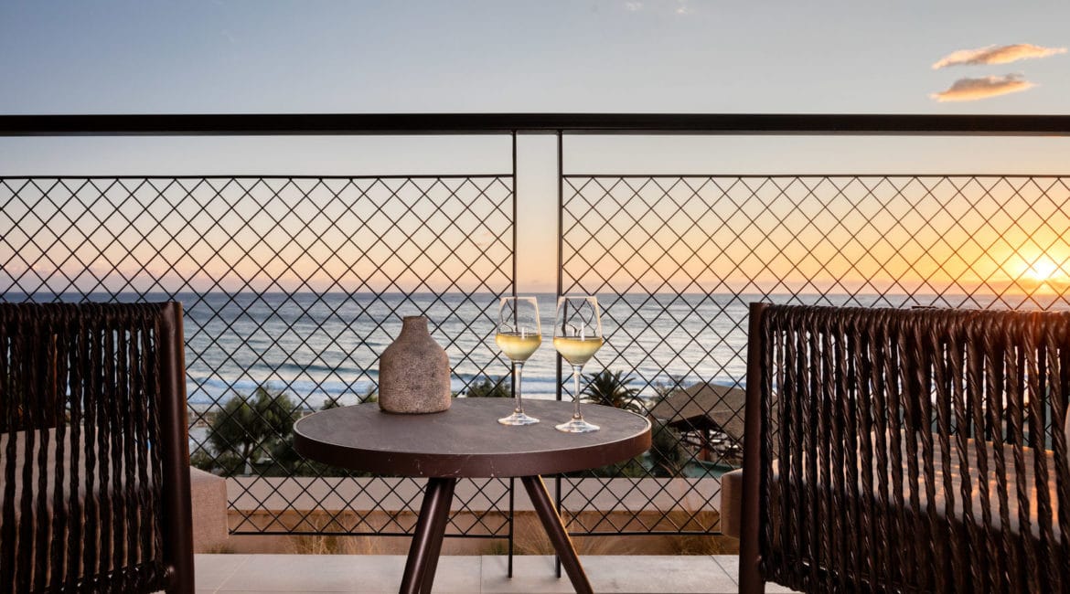 Sea views from the balcony of a Sapphire Retreat