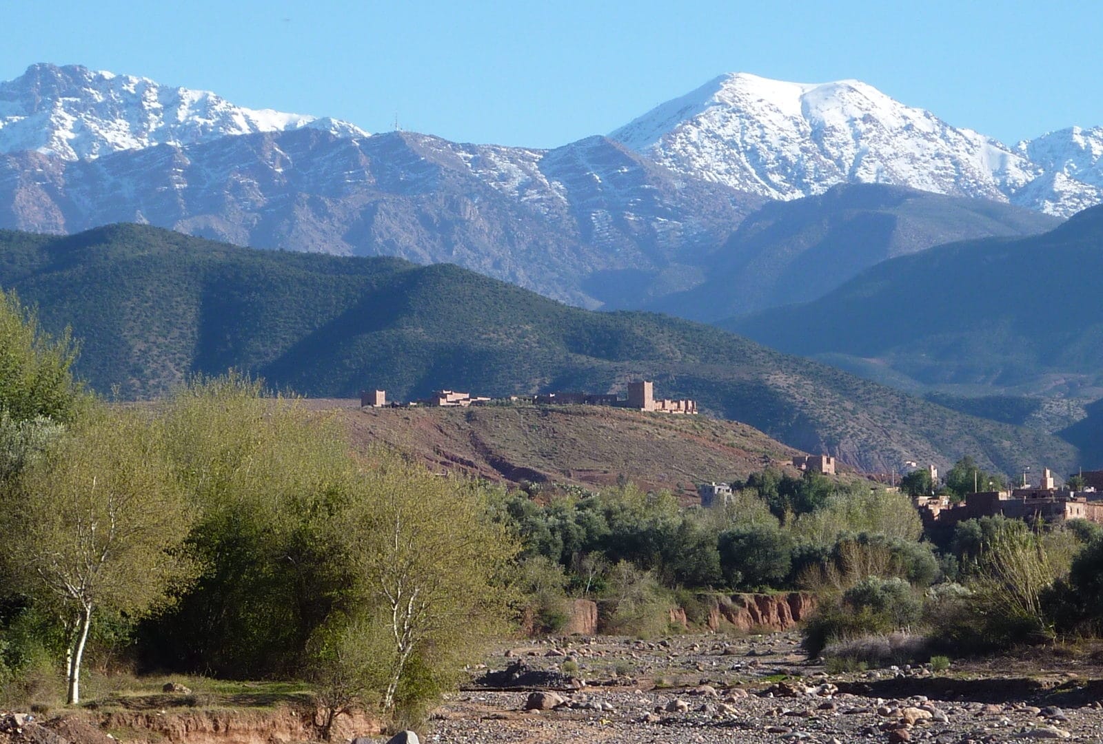 The lovely vista of the kasbah Angour