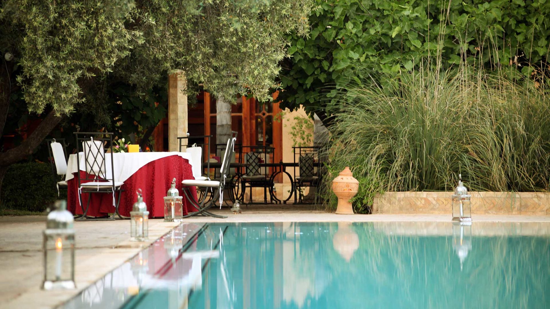 The pool at the Country Club at La Maison Arabe