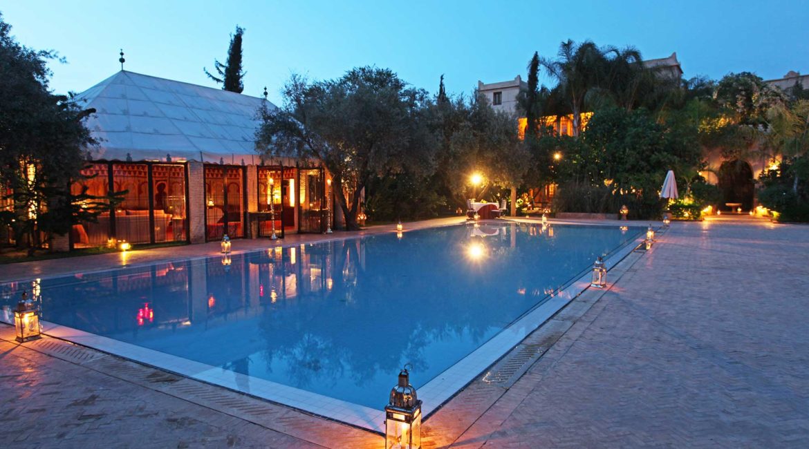 The pool at the Country Club at La Maison Arabe