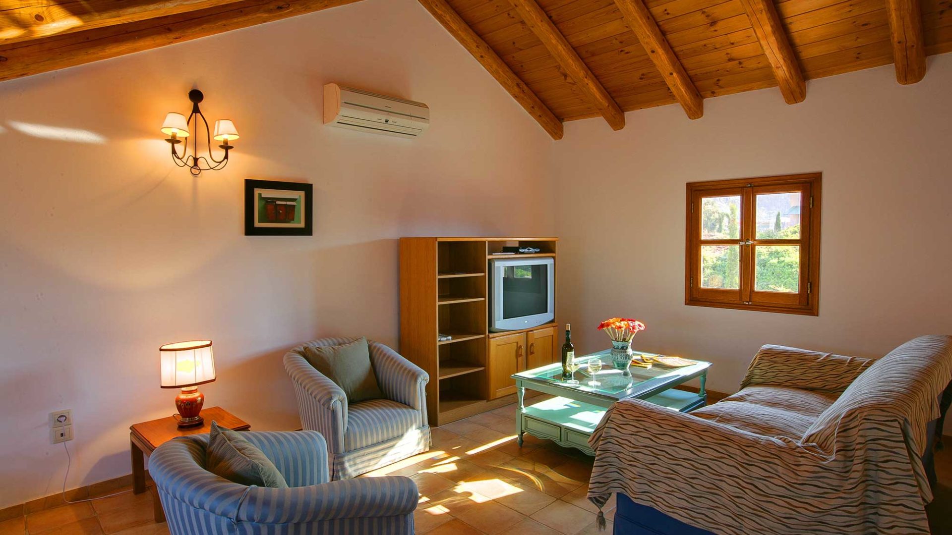 Villa Dolicha TV and entertainment room