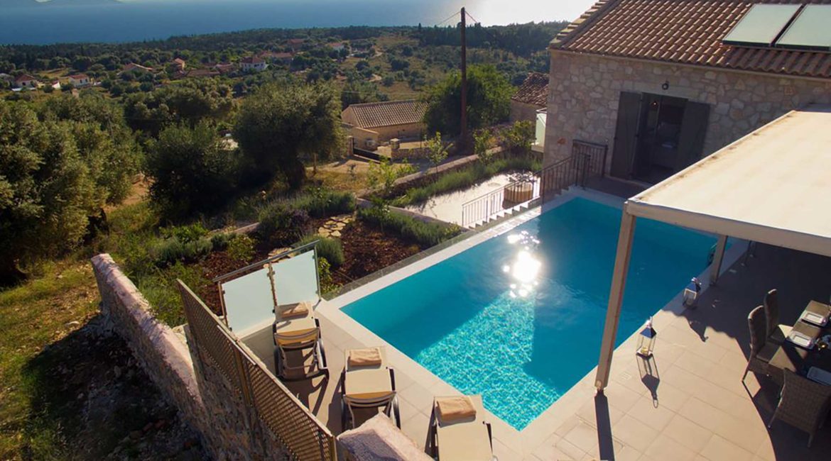 Villa Euphoria pool and sea views