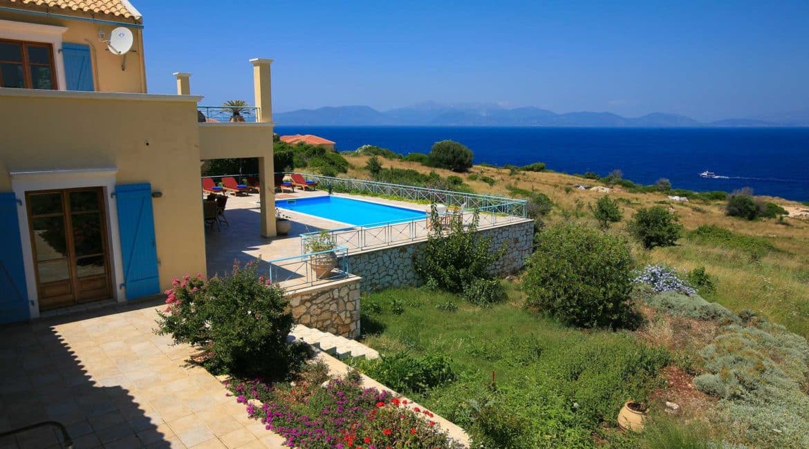 Fiskardo House view to Lefkada and the sea