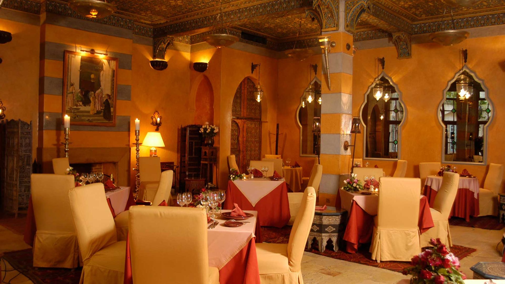 La Maison Arabe's famous Moroccan restaurant