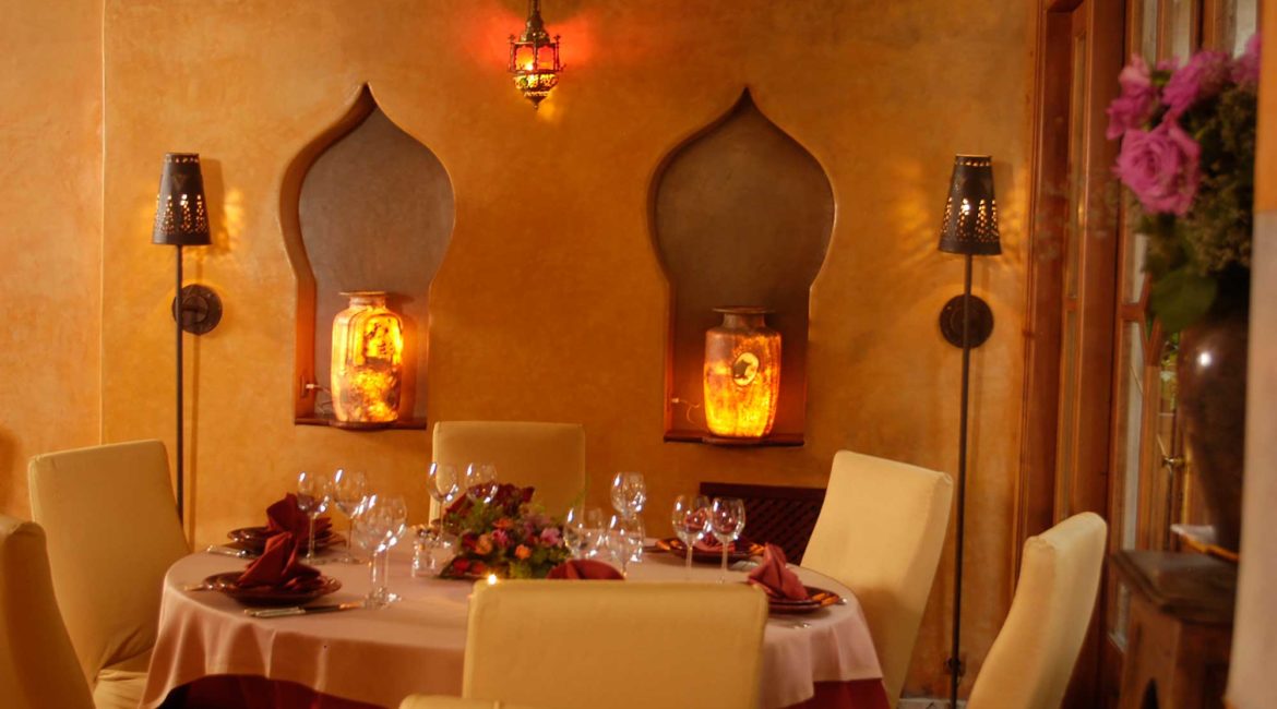 La Maison Arabe's famous Moroccan restaurant