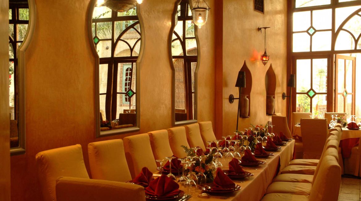 La Maison Arabe's famous Moroccan restaurant