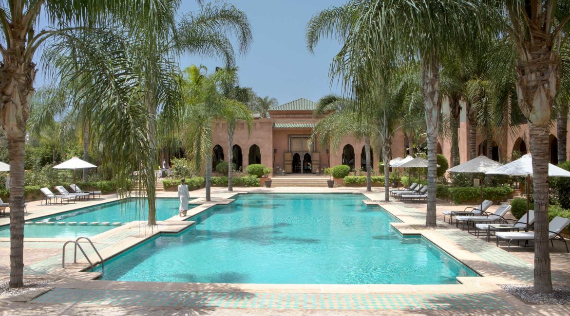 Beautiful pools at Palais Aziza and Spa