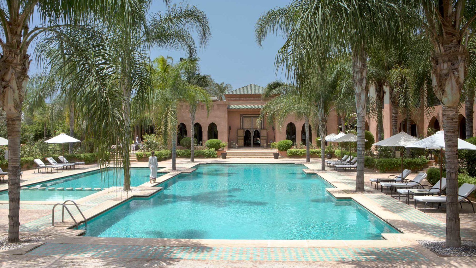 Beautiful pools at Palais Aziza and Spa