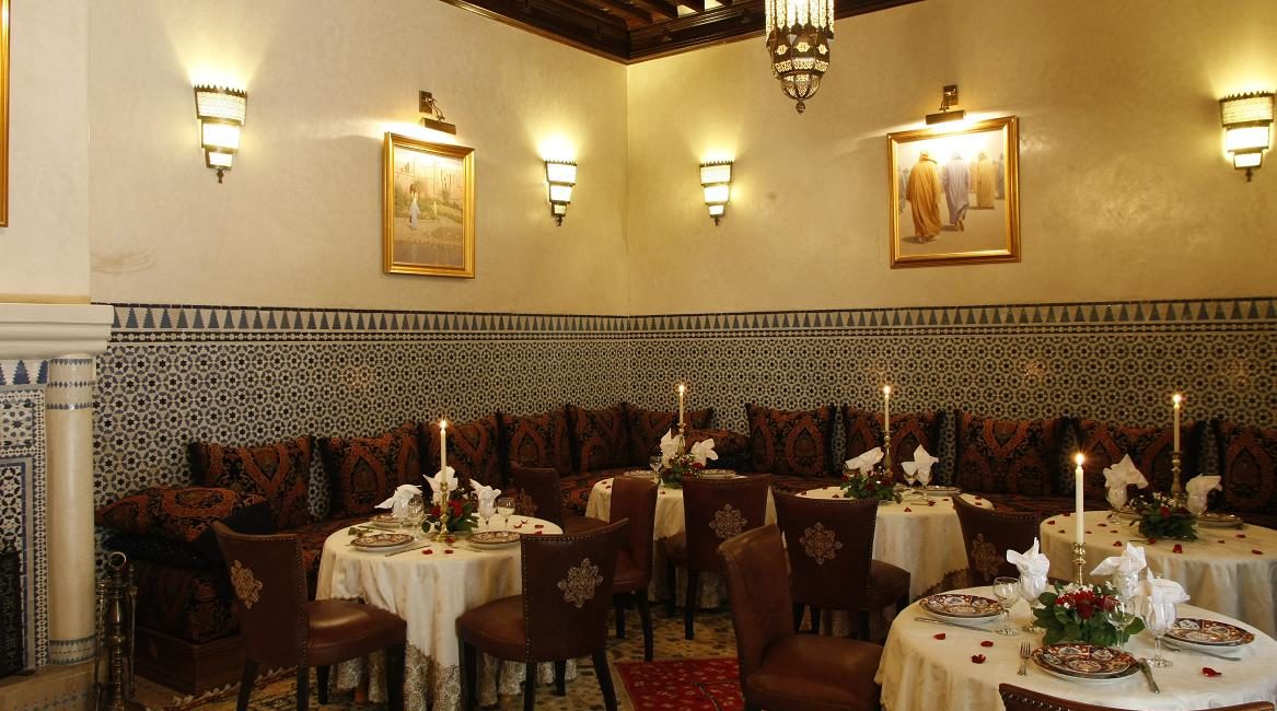 The restaurant at Riad Kniza