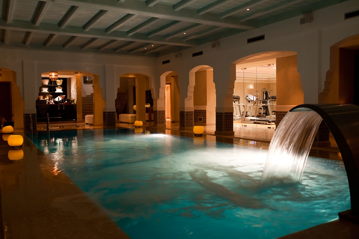 Indoor pool at Riad Villa Blanche