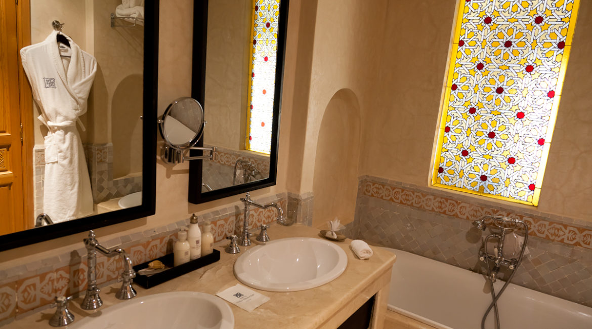 Bathroom at Riad Villa Blanche