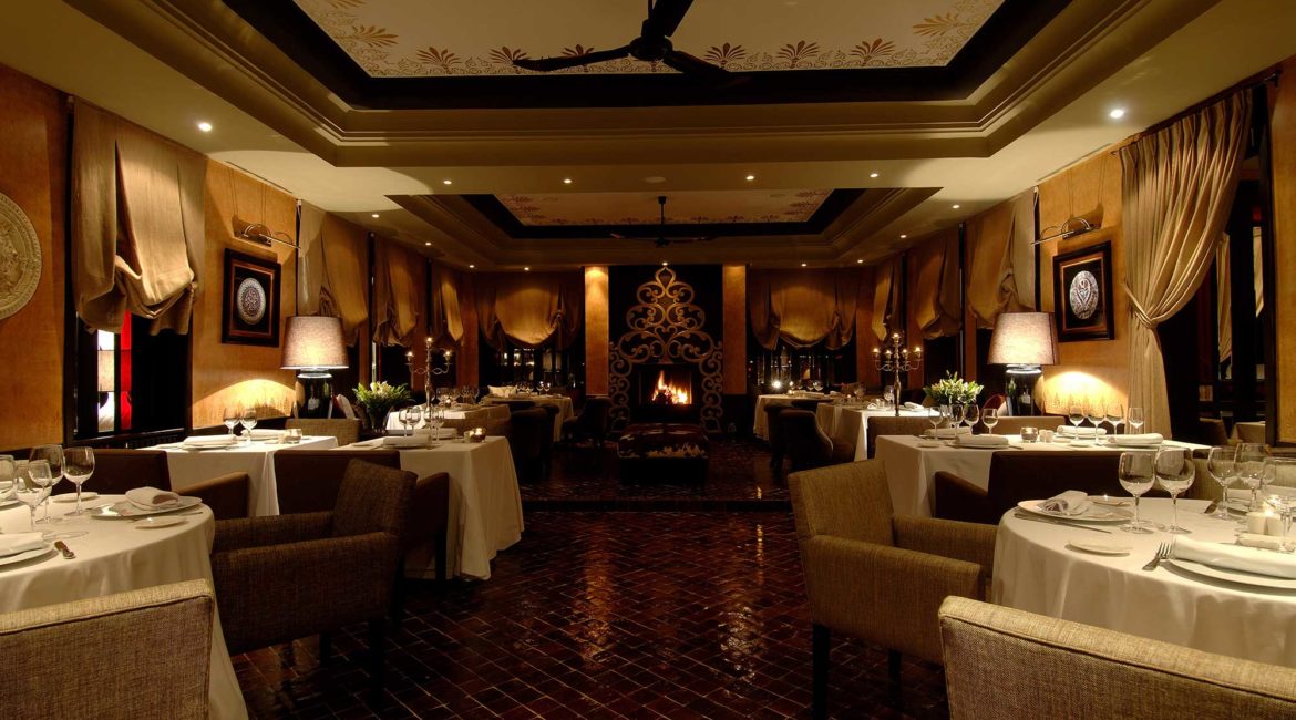 Fine dining at the Riad Villa Blanche