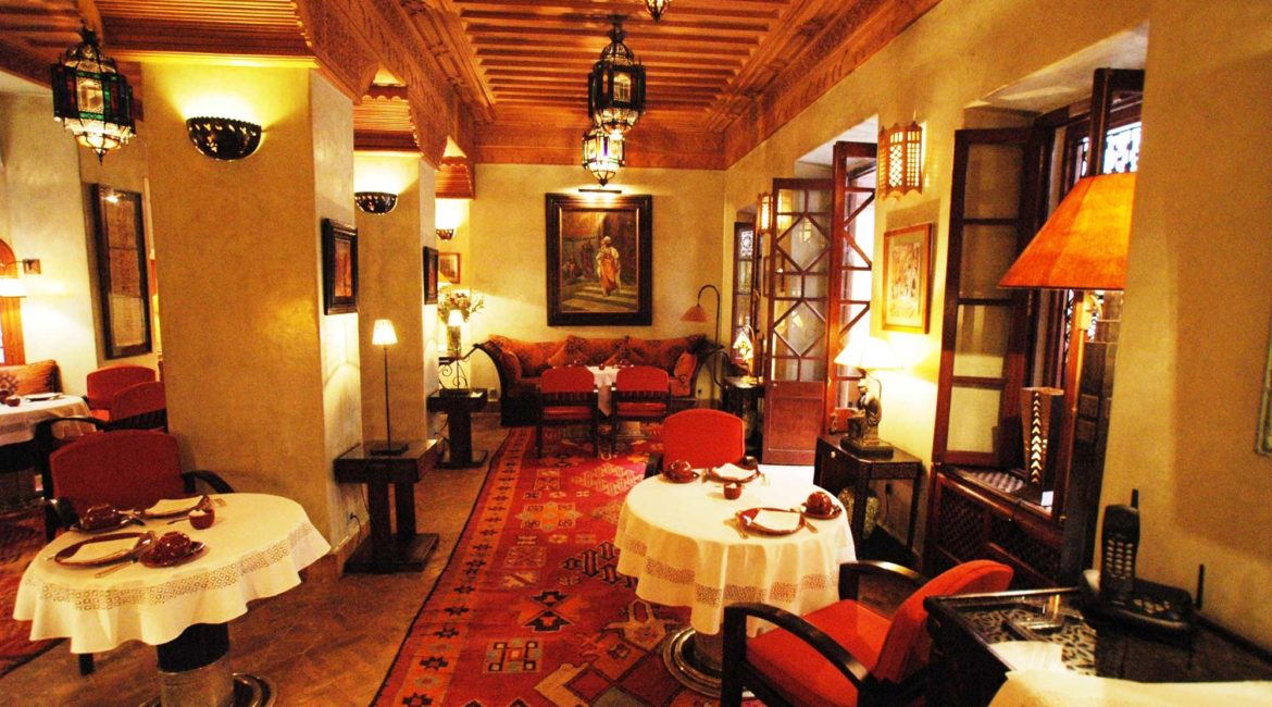 A cosy salon at La Maison Arabe