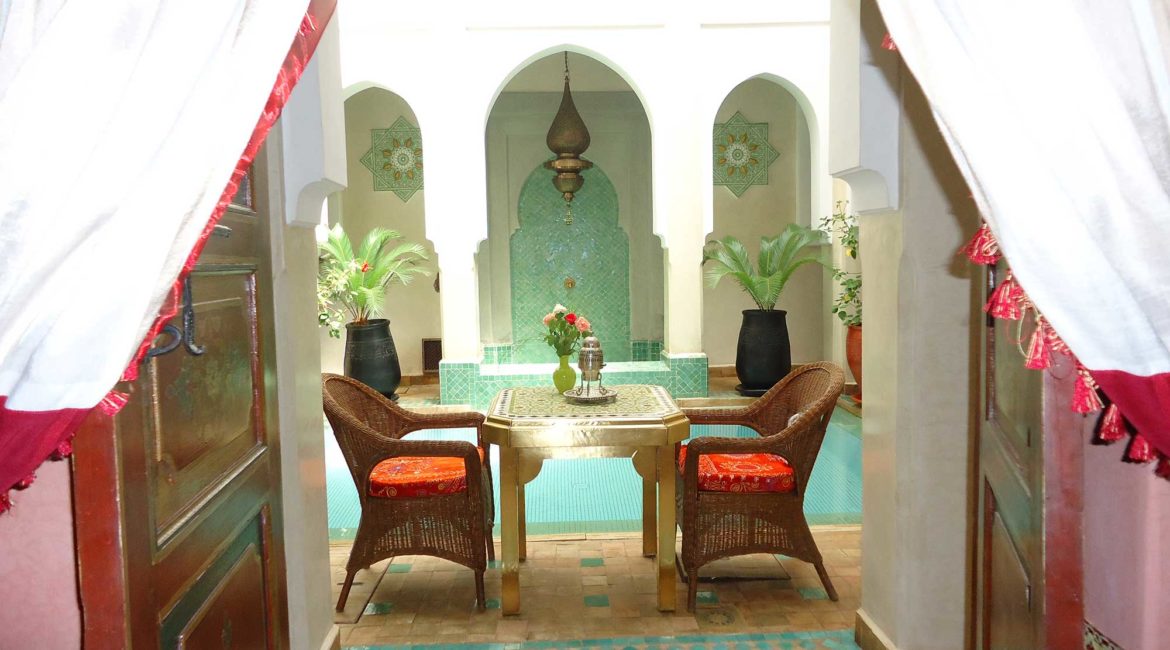Table for two at Riad Hikaya