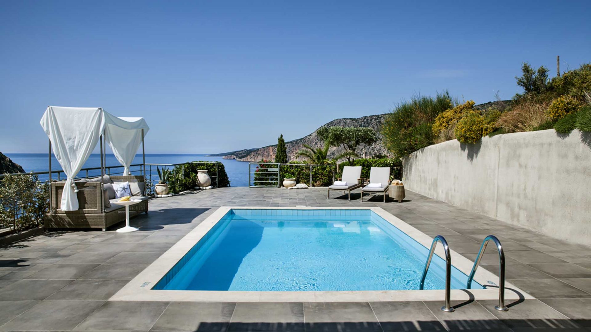 Villa Agapi Braunis Horio gorgeous pool with sea views