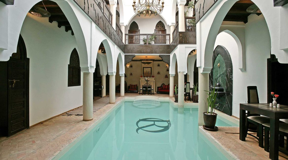 The pool of Riad Opale