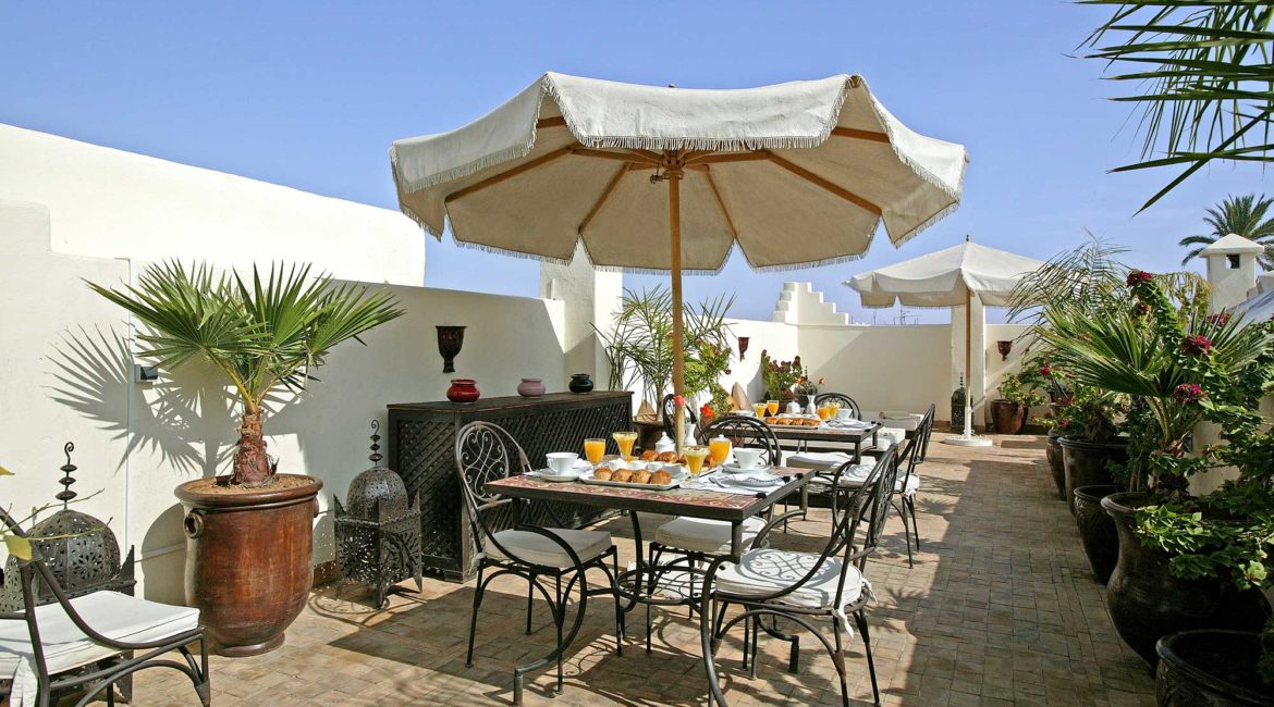 Riad Opale's charming terrace