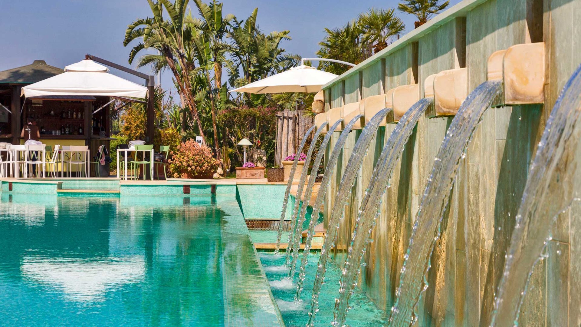 The lovely pool at the Hotel Caiammari