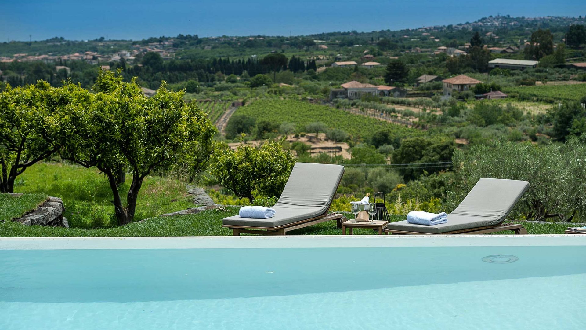 Pool and grounds at the Monaci della Terre Neri