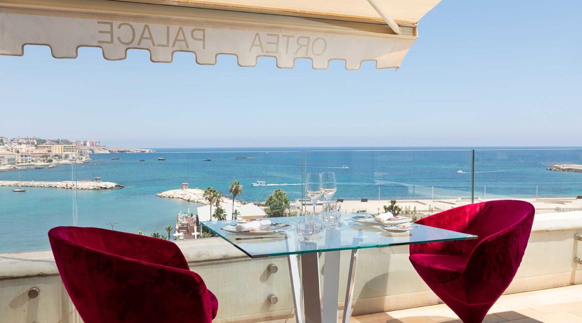 Beautiful sea views from the Incanto Restaurant at Ortea Palace
