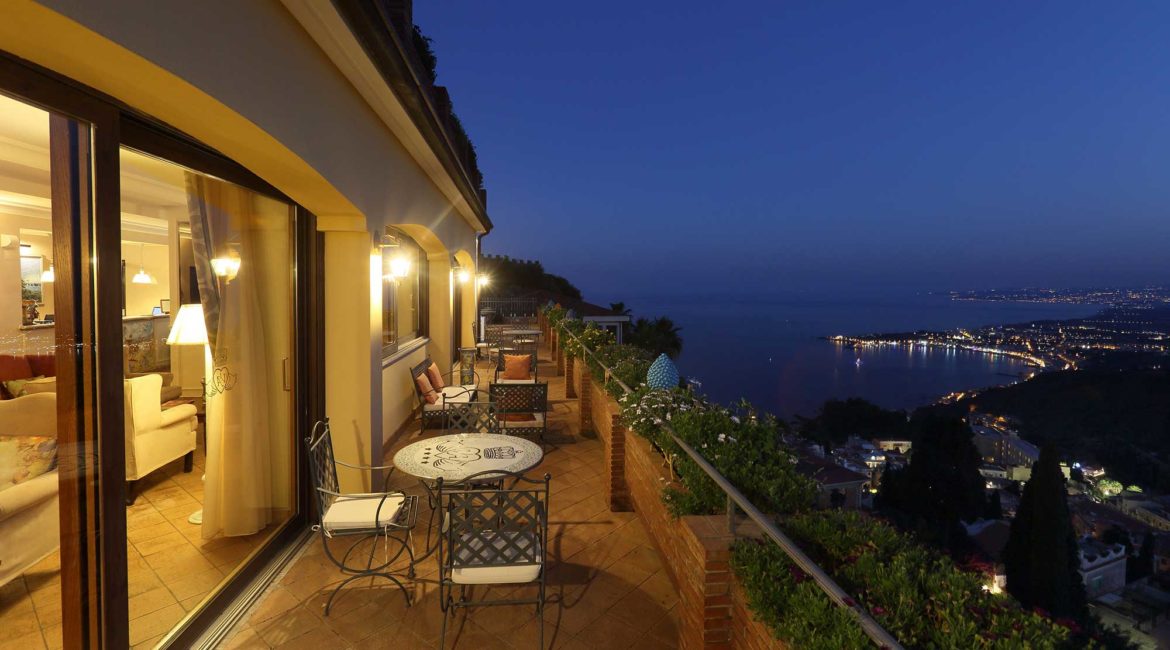 Villa Angela terrace with stunning views