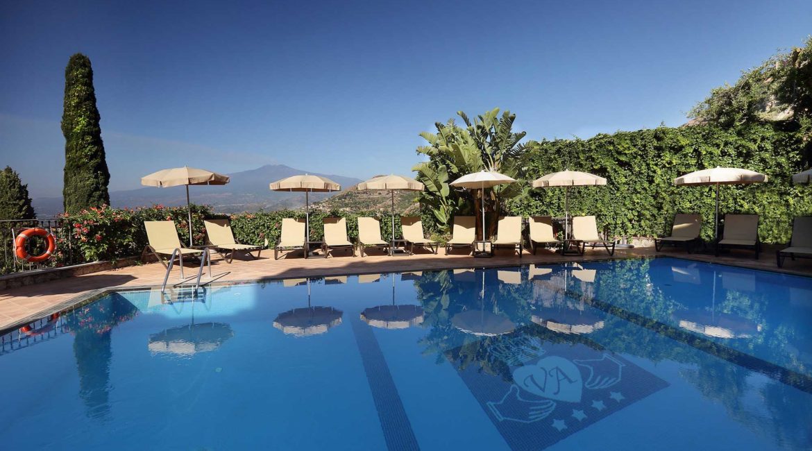 Villa Angela swimming pool with views