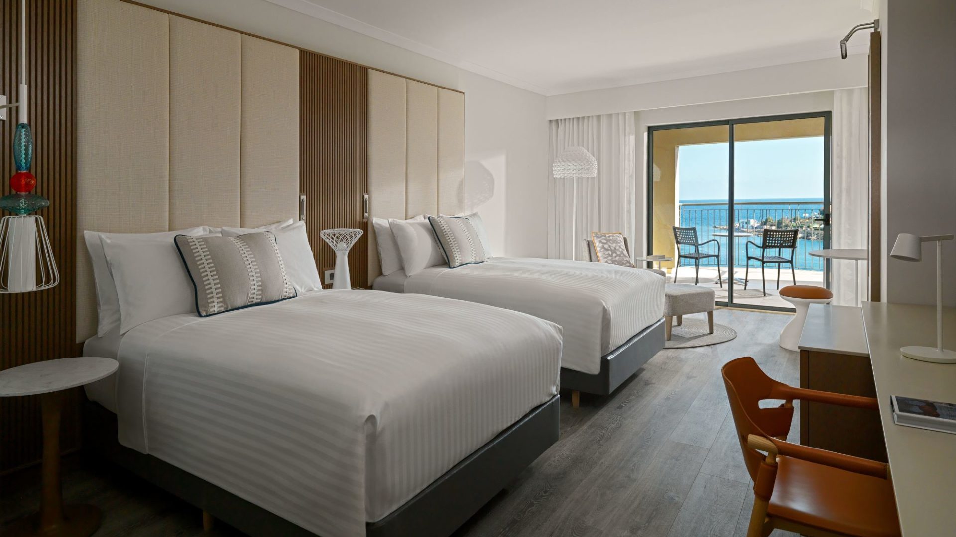 Marriott Malta Deluxe Twin with sea view