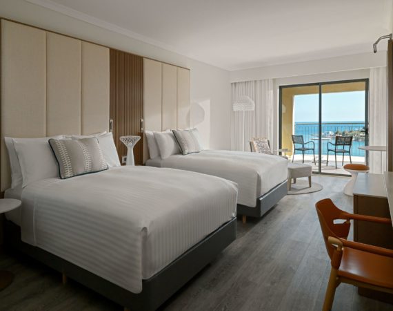 Marriott Malta Deluxe Twin with sea view