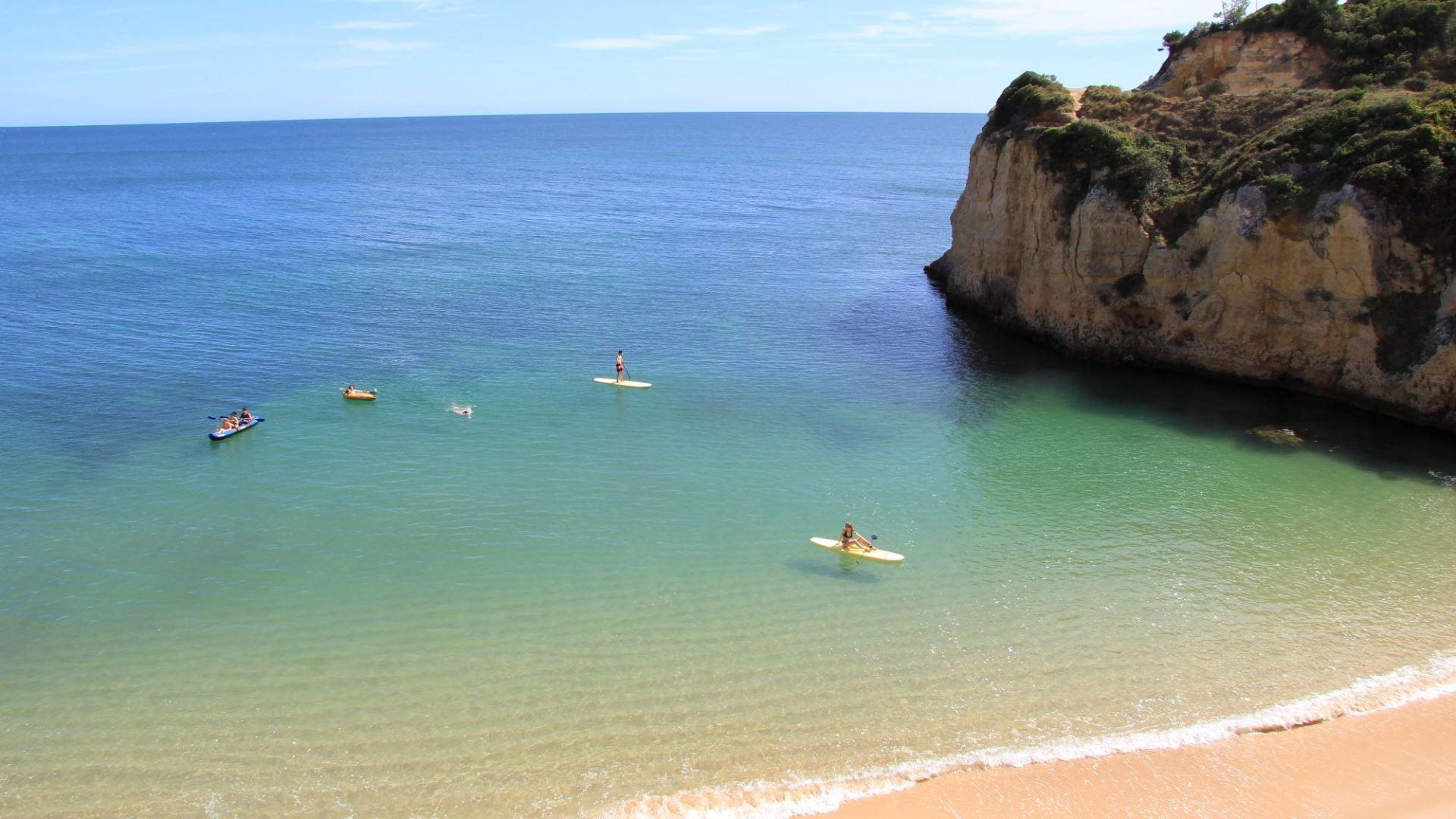 Vila Vita Parc Beach with paddle boards