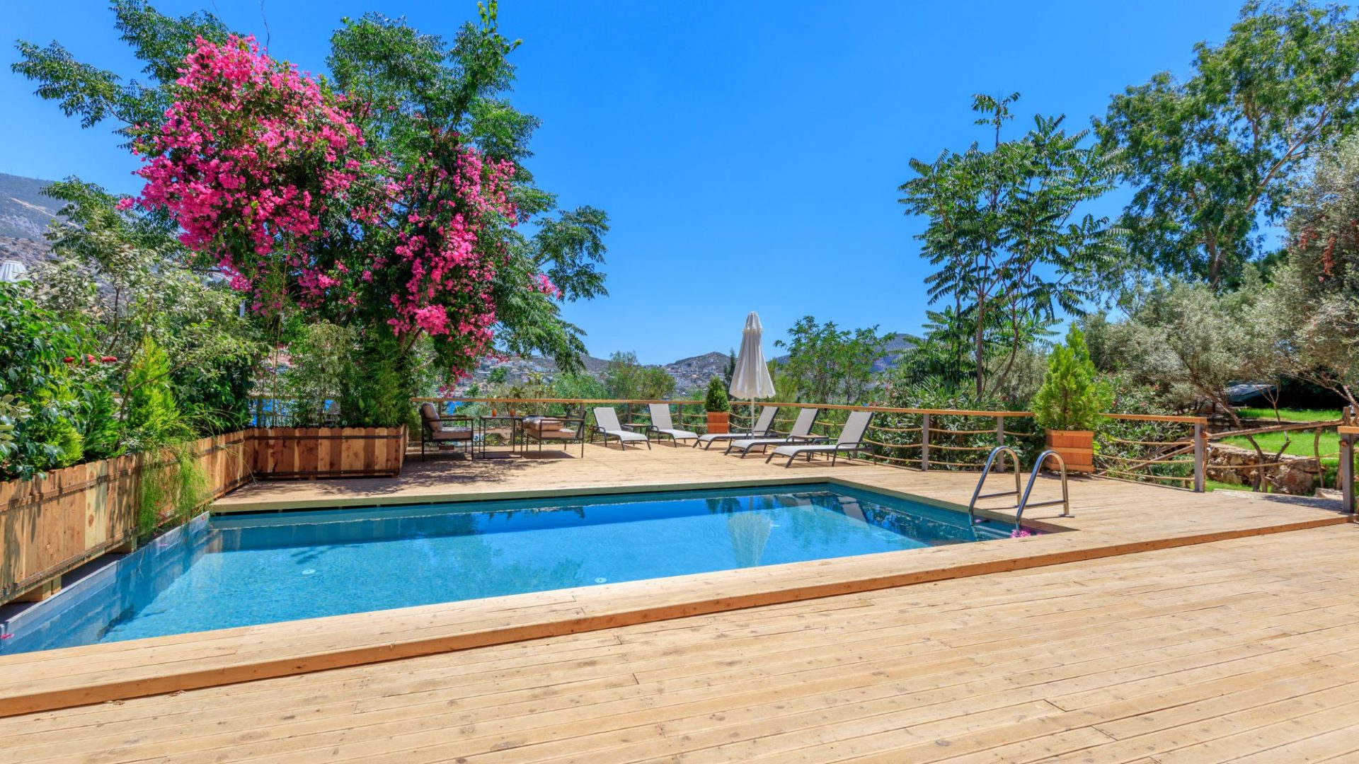 Andriake Pool and sun deck