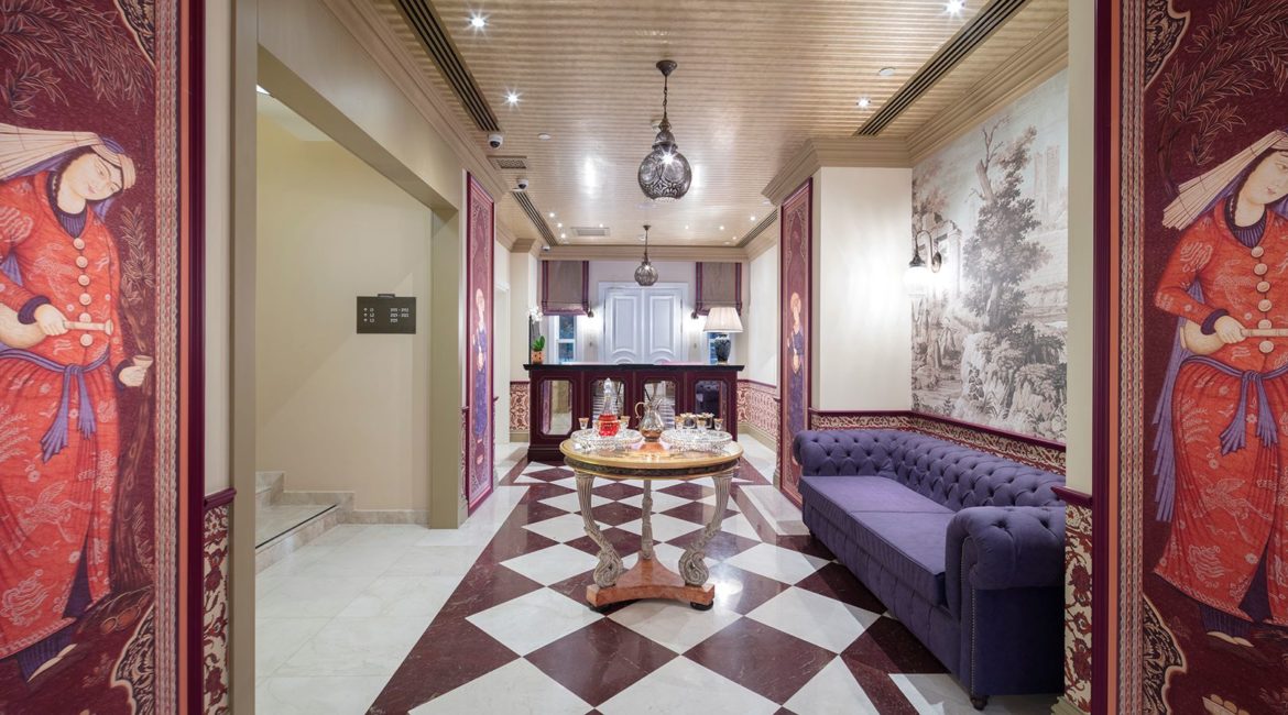 Hagia Sofia Mansions Tulip Reception and Welcome Area