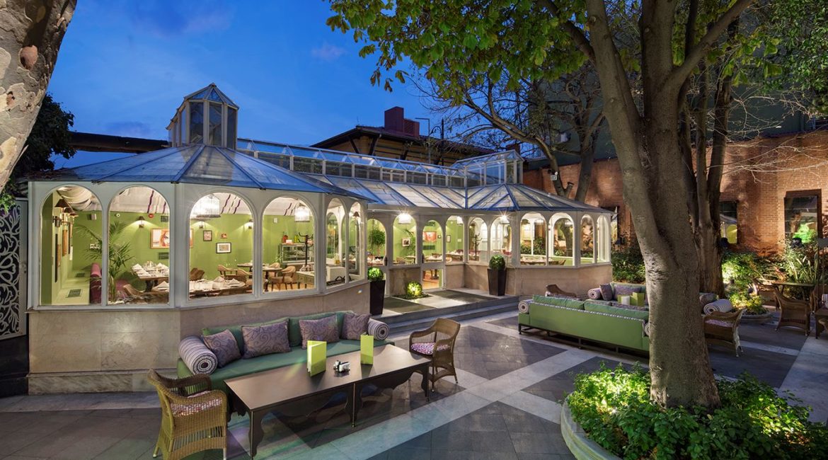 Hagia Sofia Mansions Yeşil Ev Garden Restaurant Winter Garden