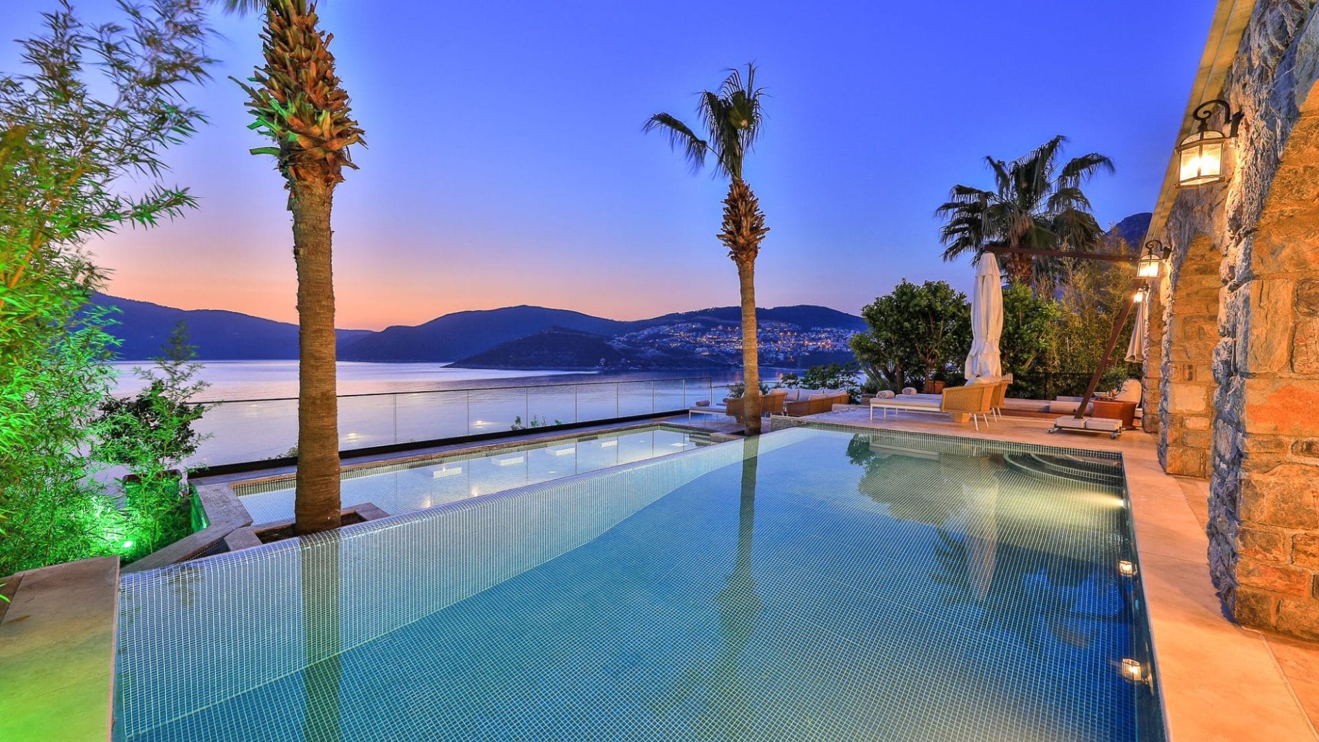 Pool Decks at Dusk