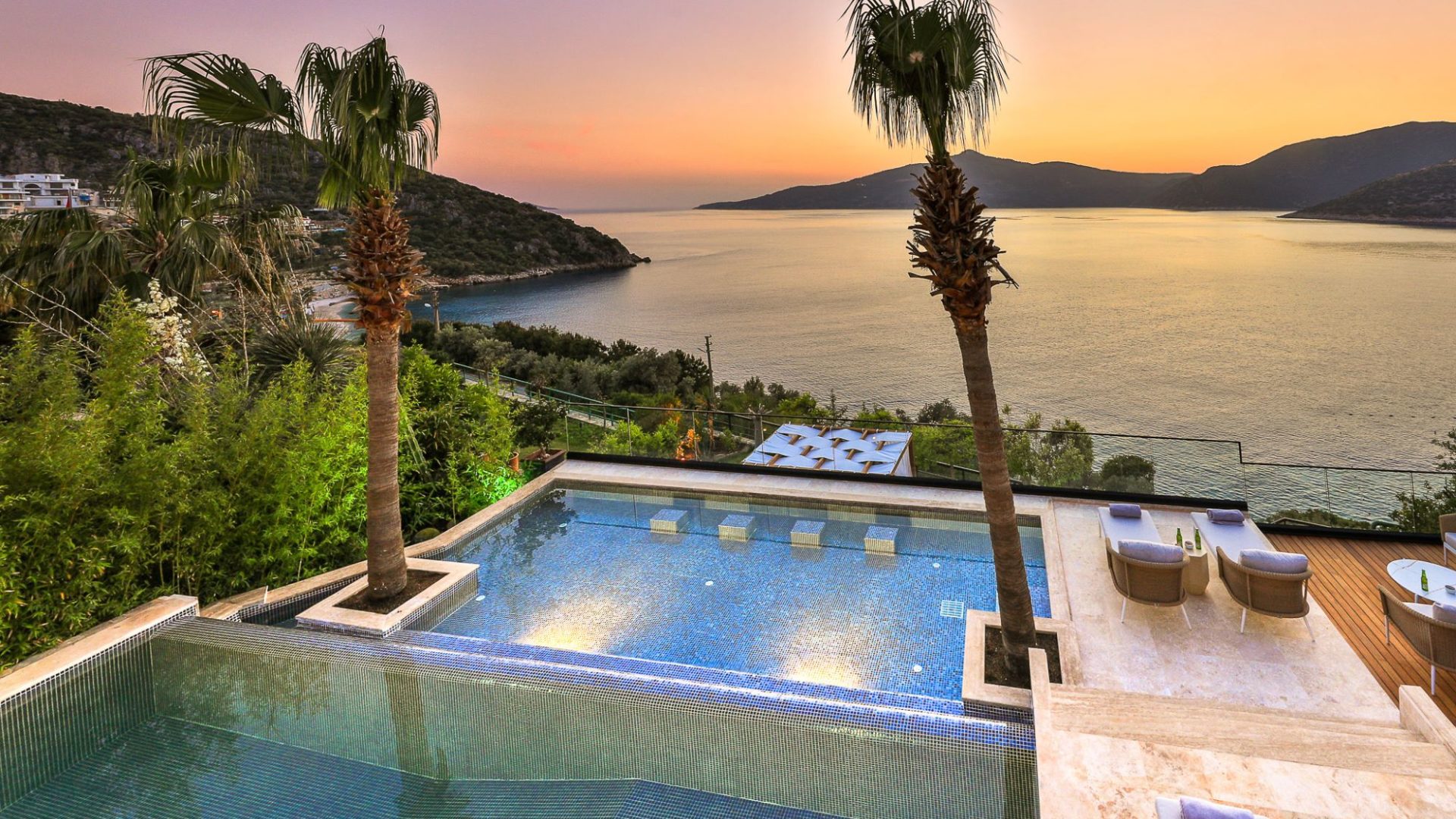 Villa Porto Swimming Pools and Sunset Views