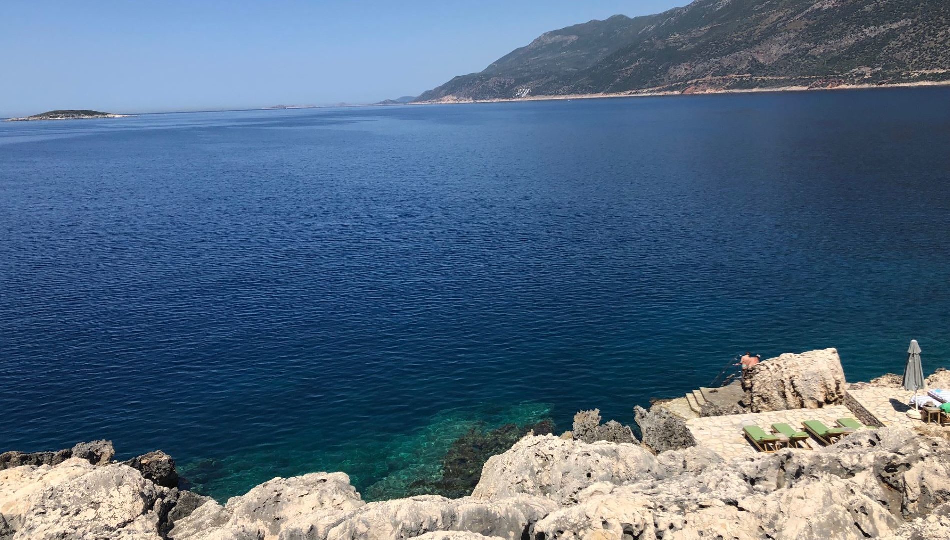 Mandalina bathing platforms and stunning sea views