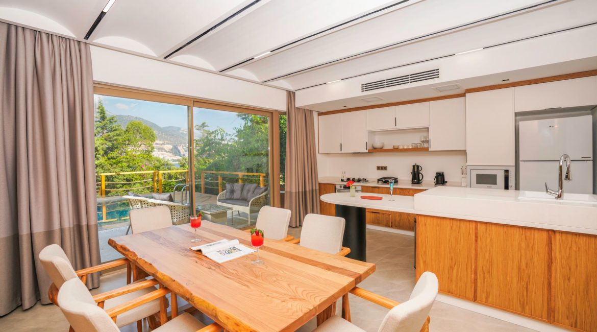 Villa Arycanda Second Kitchen and Open plan living space