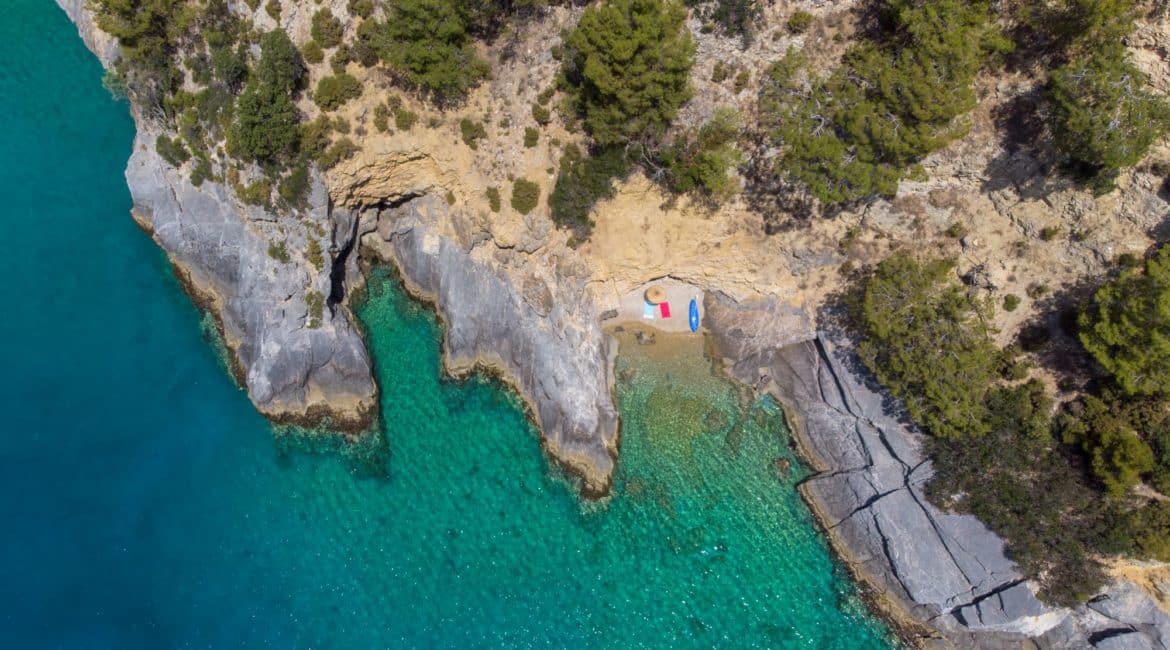 Gokce Gemile azure water inlets and coves
